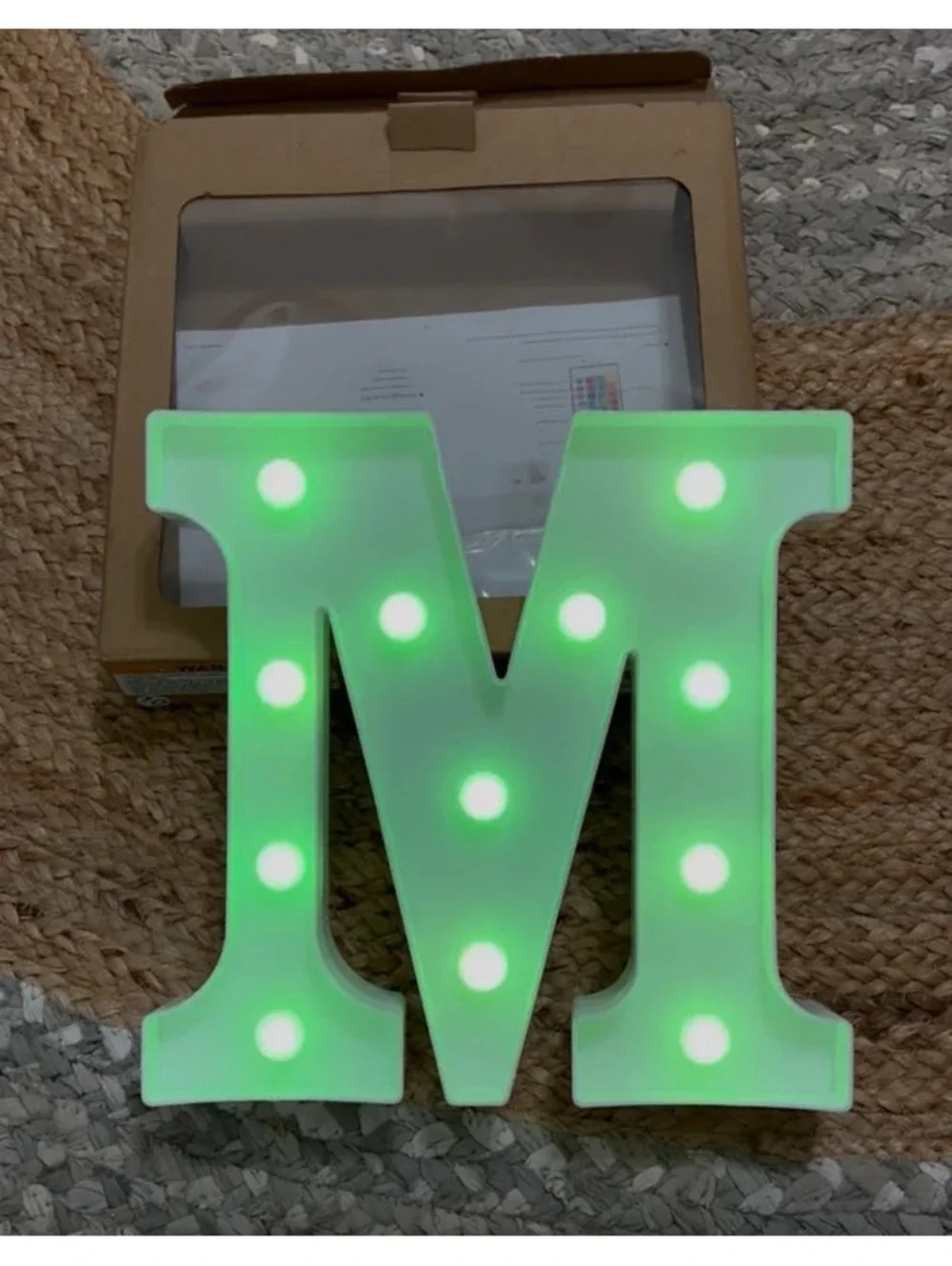 LED marquee letter. M